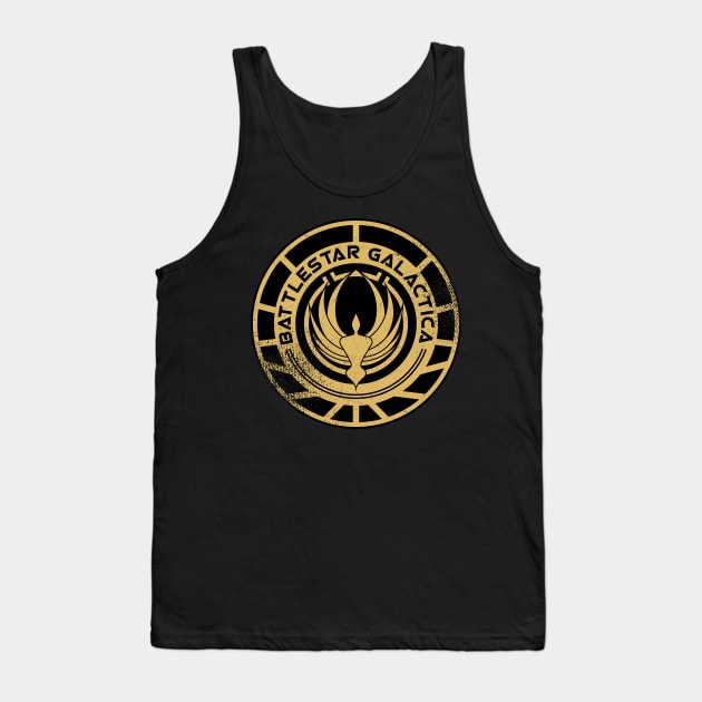 Battlestar galactica patch Tank Top by redwane